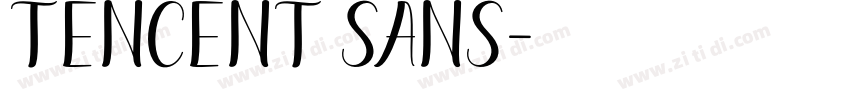 TENCENT SANS字体转换